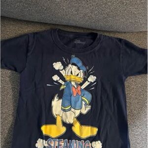 Disney Kids Navy Tee with Donald Duck Graphic Steaming 3T